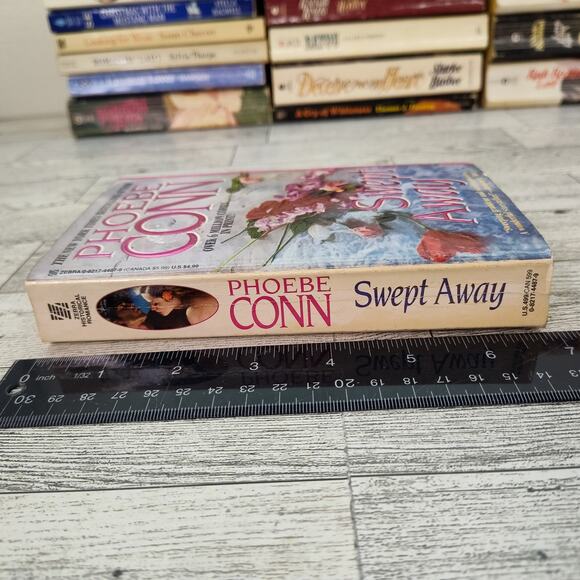 Swept Away by‎ Phoebe Conn 1994 Zebra First Printing Stepback Romance - Picture 6 of 12